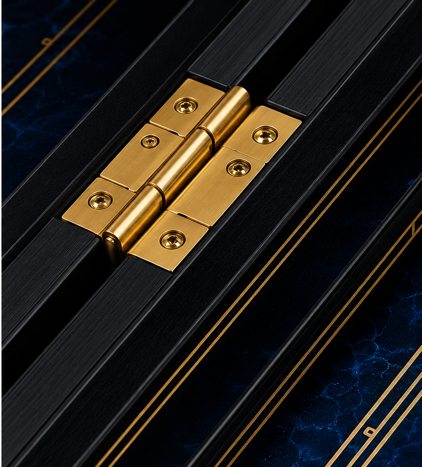 Israel Heritage Luxury Backgammon Set – hinge detail