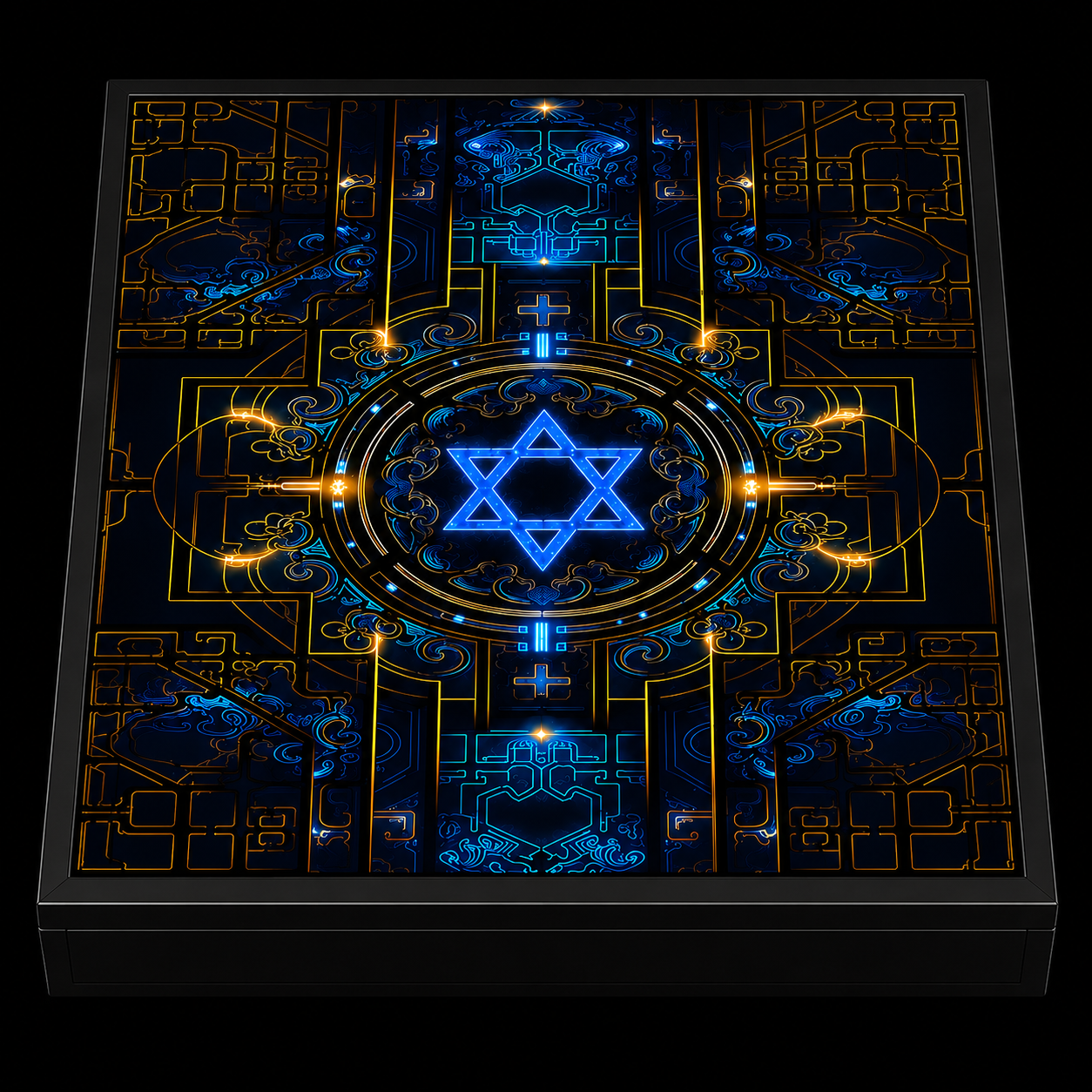 Israel Heritage Luxury Backgammon Set – product view 1