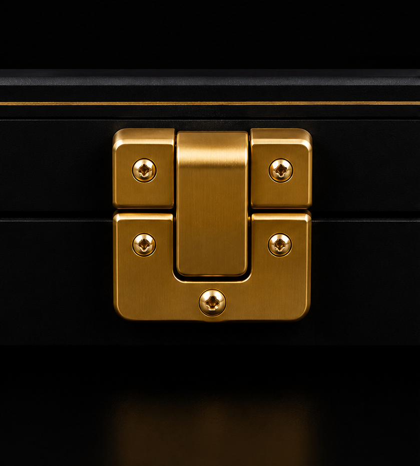 Israel Heritage Luxury Backgammon Set – latch detail
