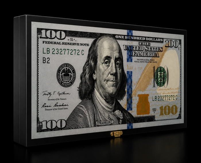 The Benjamin Luxury $100 Backgammon Set – product view 1